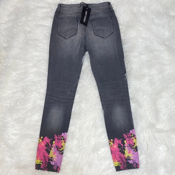 DRIFTWOOD JACKIE HIGH RISE PAINTED CUFF JEANS SIZE - Picture 5 of 5
